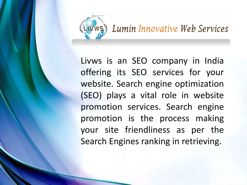livws is an seo company in india offering
