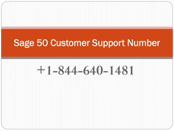 Sage 50 Customer Support Number