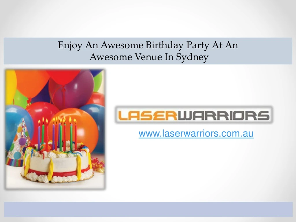 enjoy an awesome birthday party at an awesome
