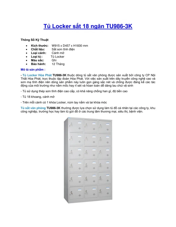 t locker s t 18 ng n tu986 3k