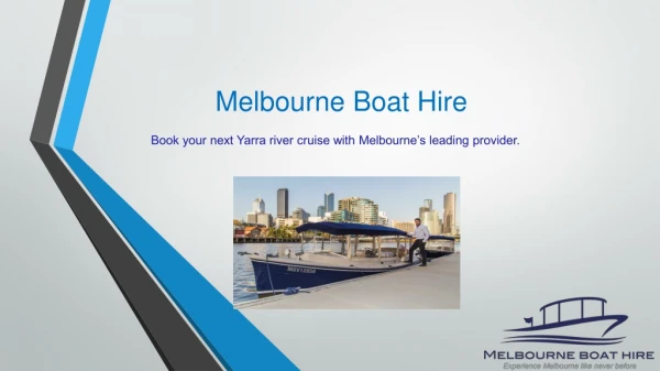 melbourne boat hire