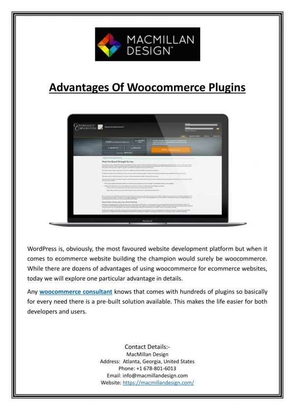 Advantages Of Woocommerce Plugins