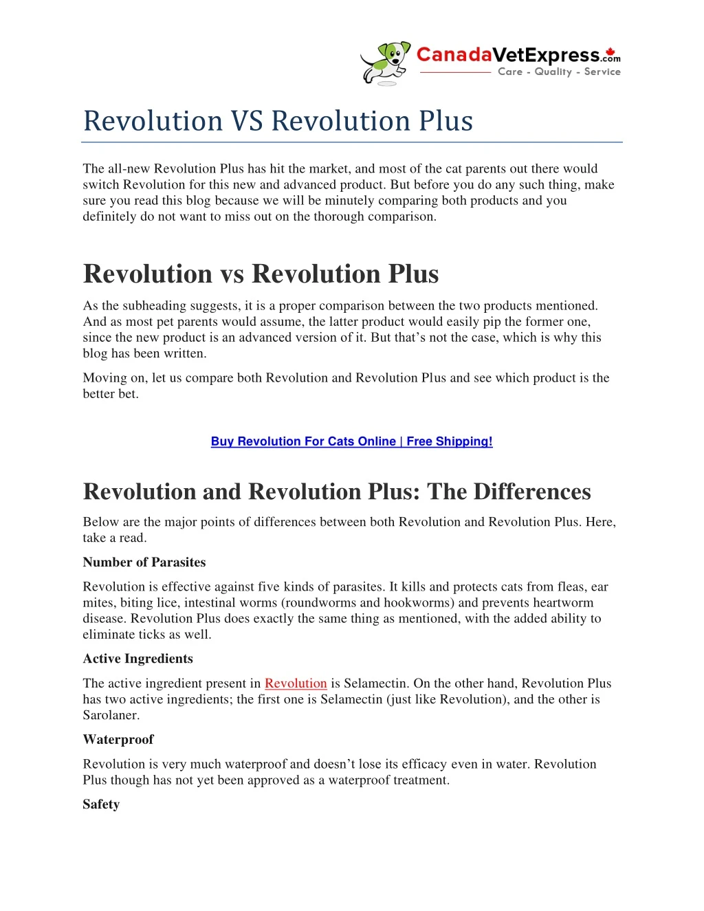 revolution vs revolution plus