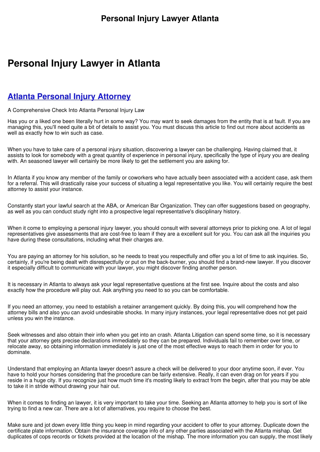 personal injury lawyer atlanta