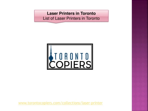 Laser Printers in Toronto