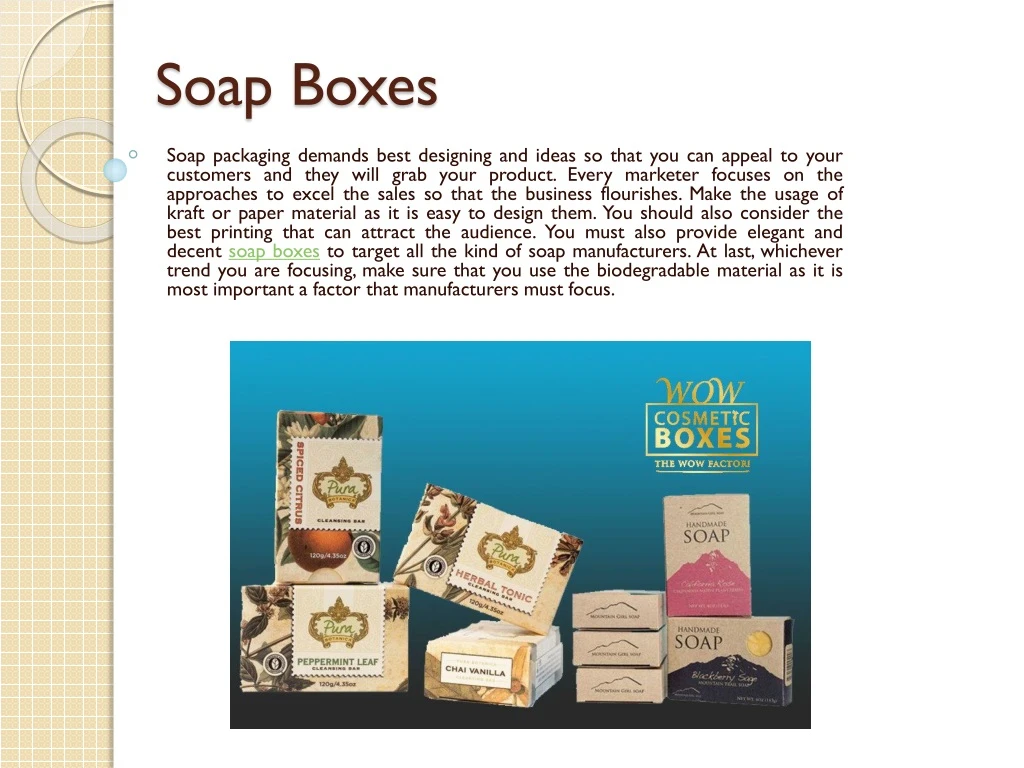 soap boxes