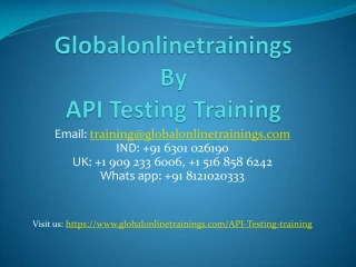 API Testing Training | Best API Testing Certification training – GOT - slide 1