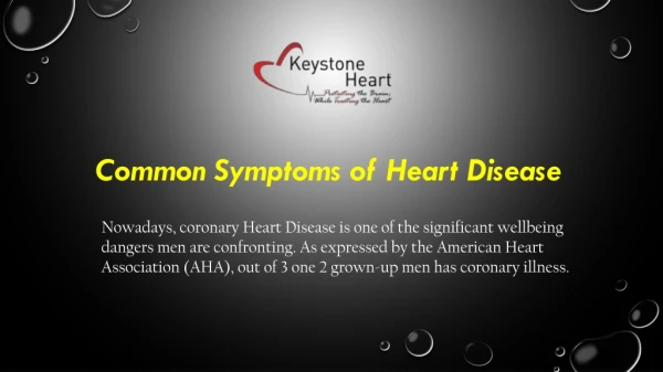 common symptoms of heart disease