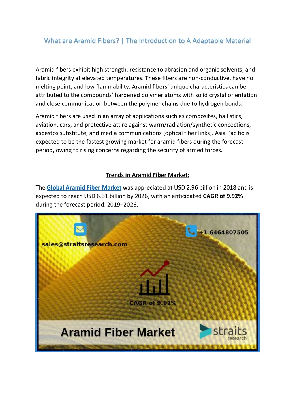 what are aramid fibers the introduction