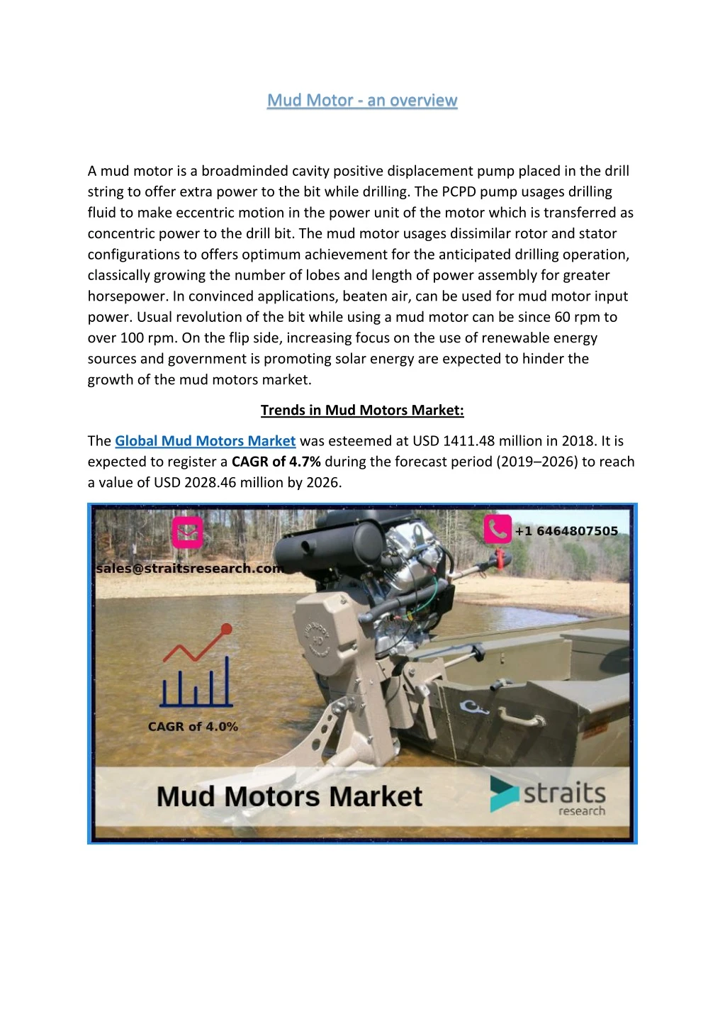 mud motor an overview