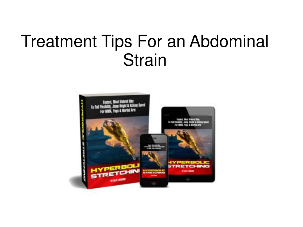 treatment tips for an abdominal strain