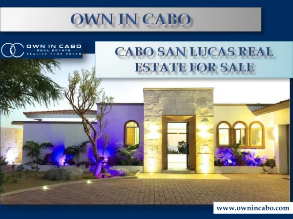 Cabo San Lucas Real Estate For Sale