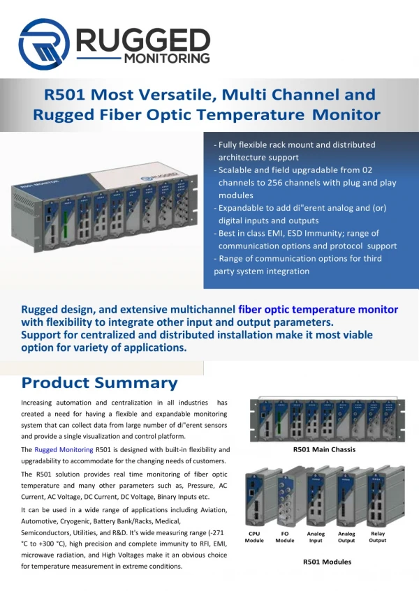 r501 most versatile multi channel and rugged