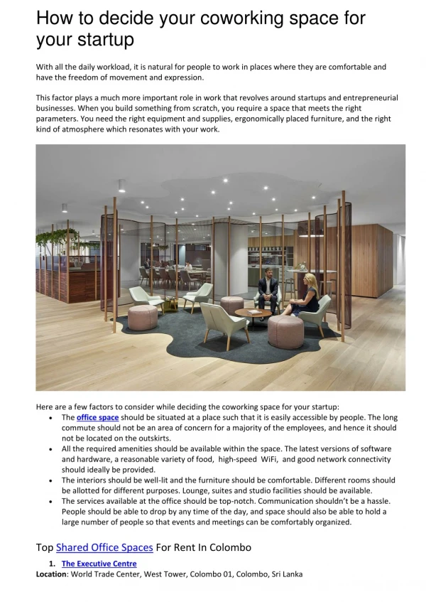 how to decide your coworking space for your