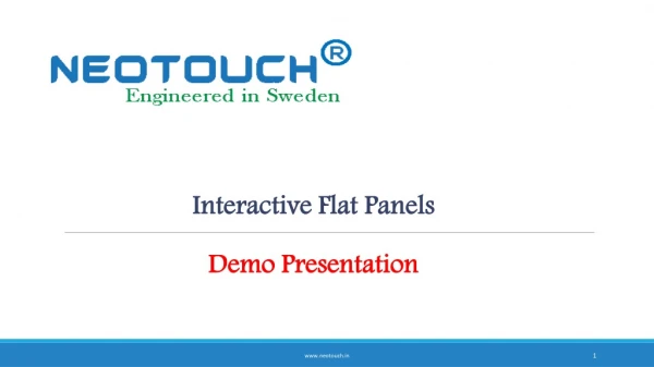 Neotouch Interactive Flat Panel Overview