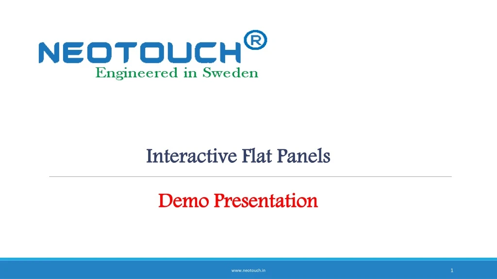 interactive flat panels demo presentation