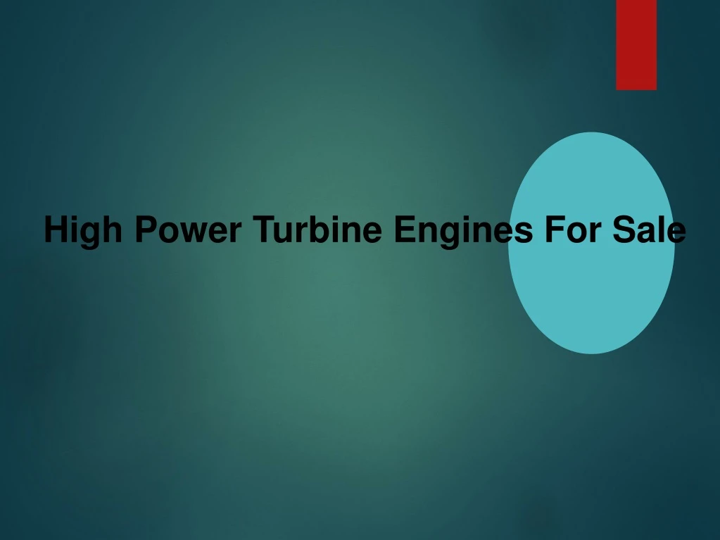 high power turbine engines for sale