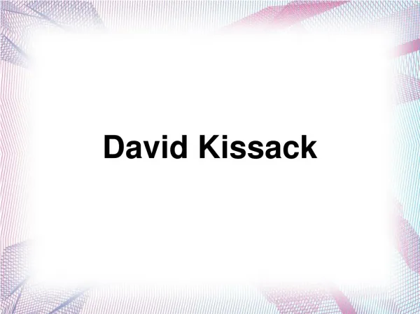 David Kissack – A highly experienced mechanical engineer fro