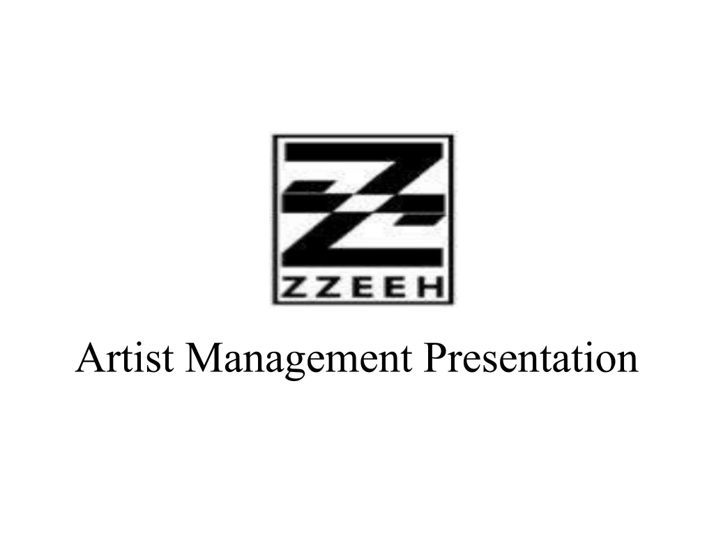 artist management presentation