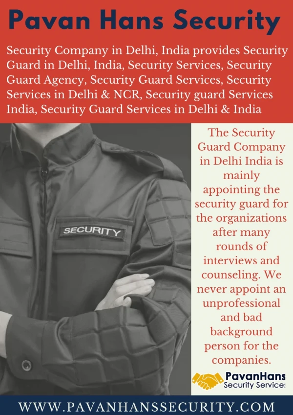 Security Guard Providers Company in Delhi