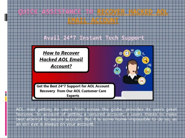 Recover Hacked AOL Email Account