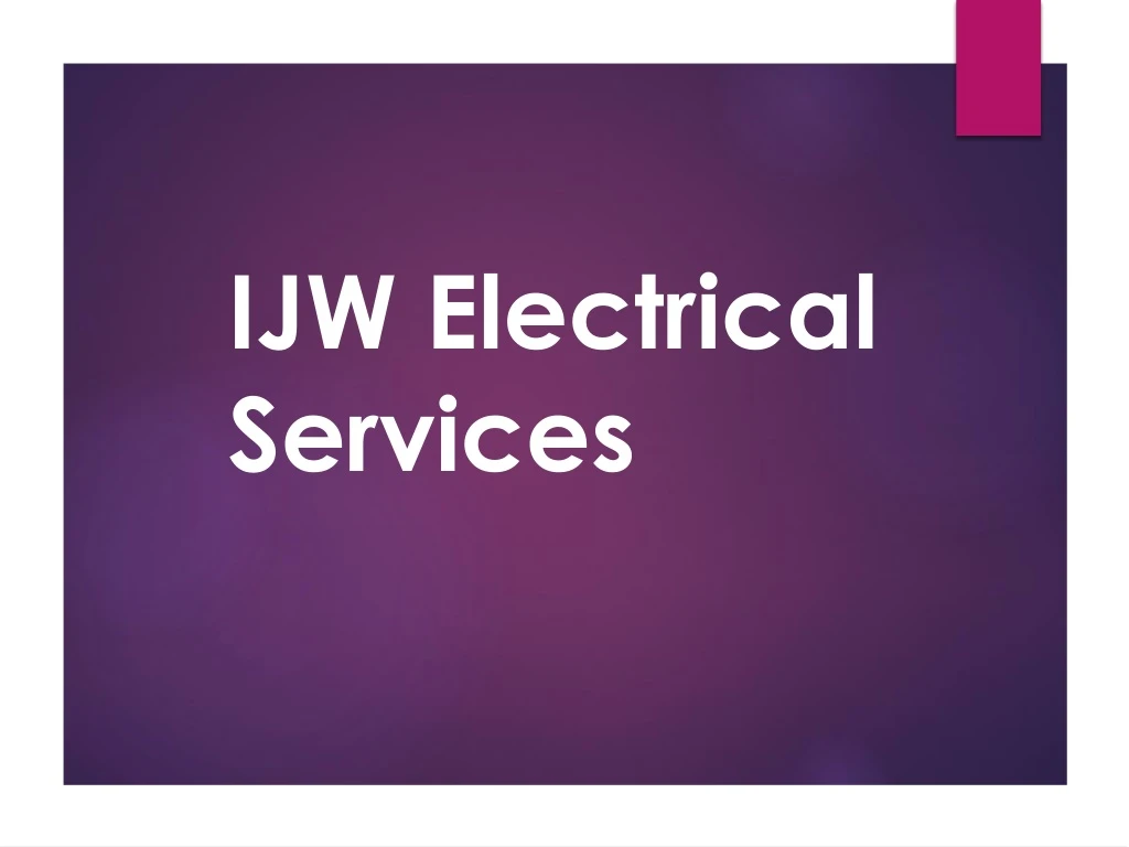 ijw electrical services