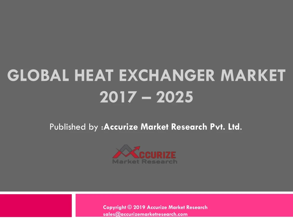 global heat exchanger market 2017 2025
