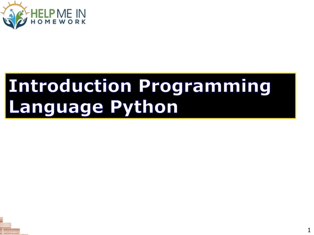 introduction programming language python