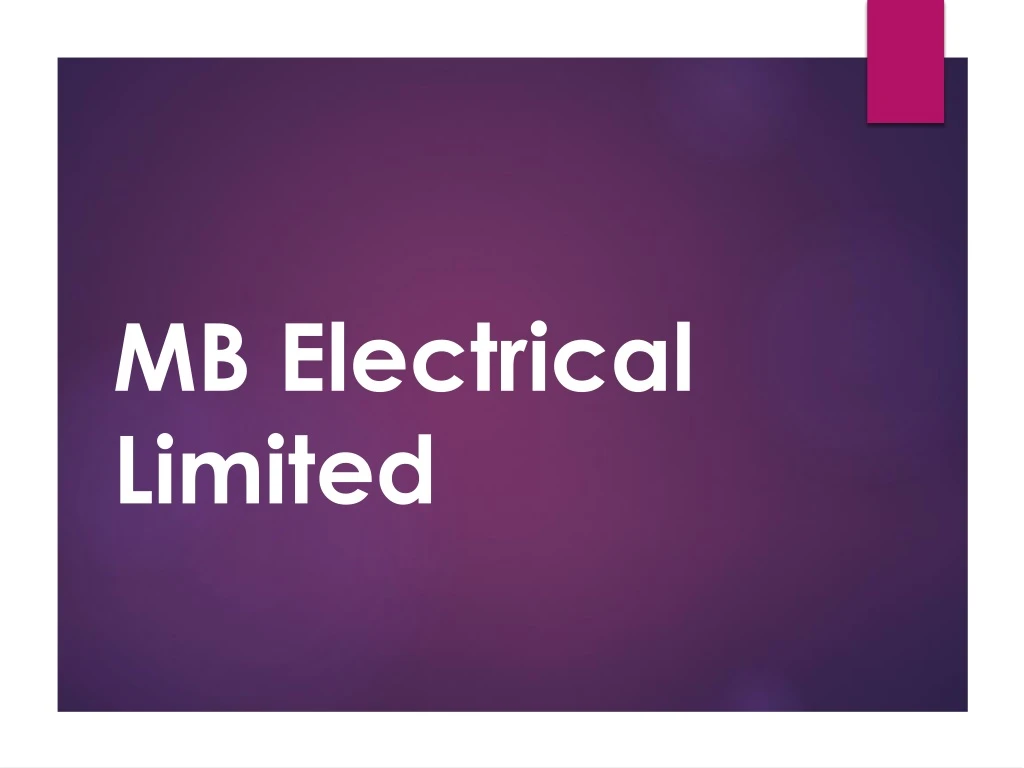 mb electrical limited