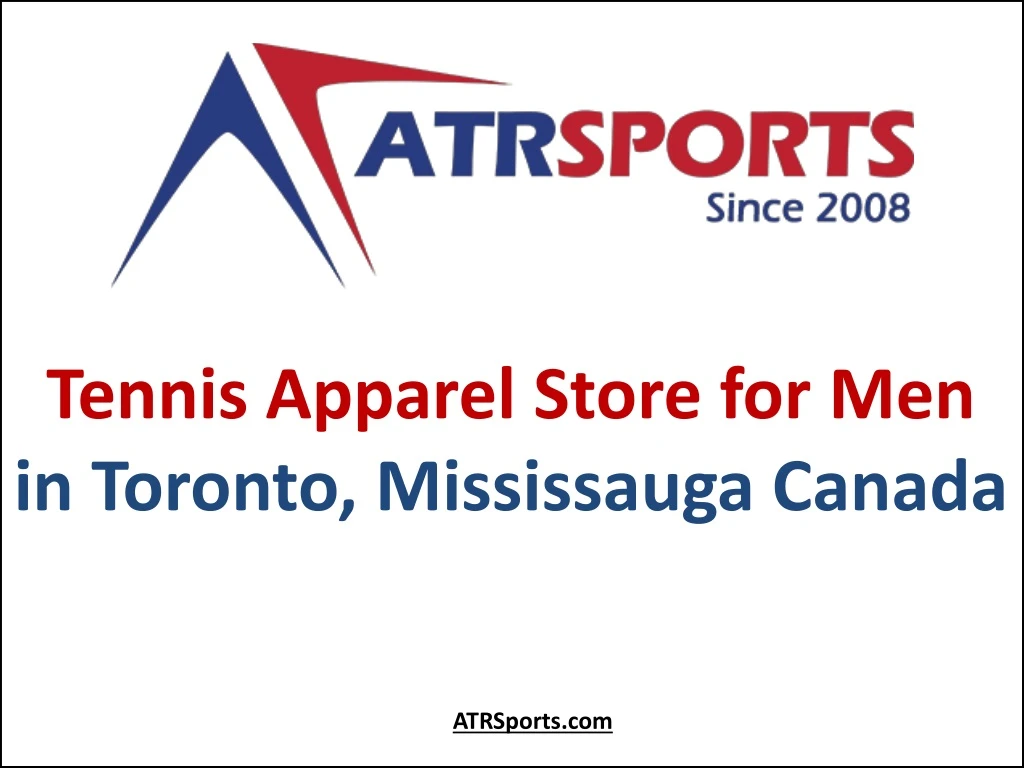 tennis apparel store for men in toronto