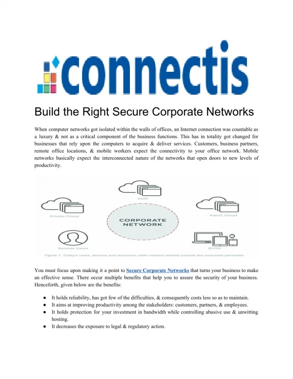 Build the Right Secure Corporate Networks