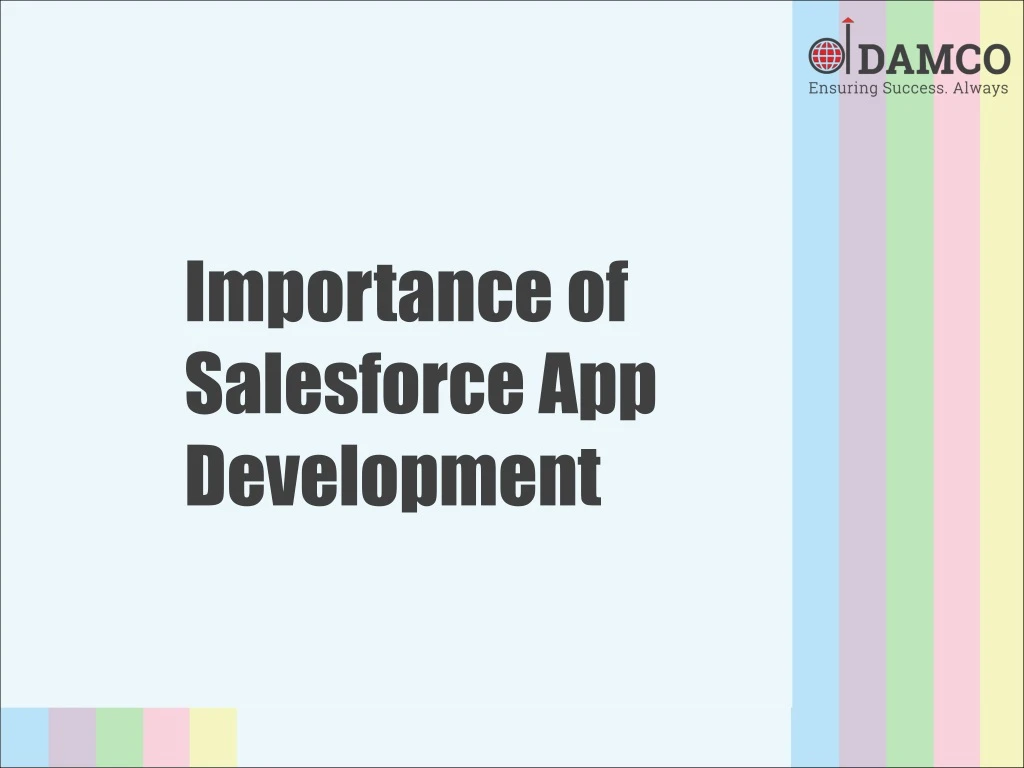 importance of salesforce app development