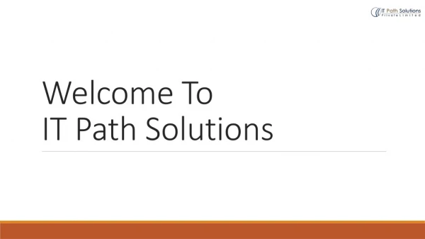 welcome to it path solutions