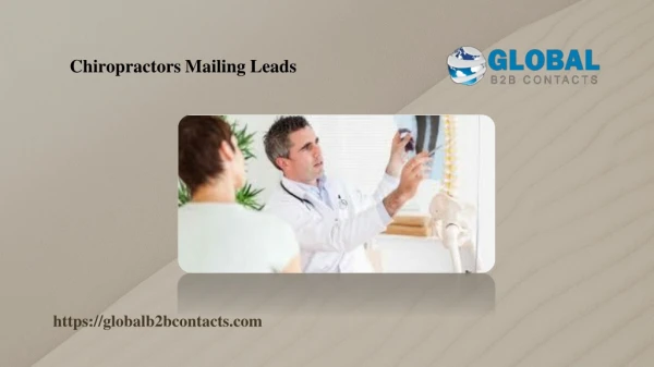 Chiropractors Mailing Leads
