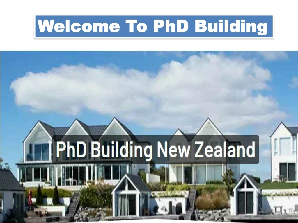 welcome to phd building