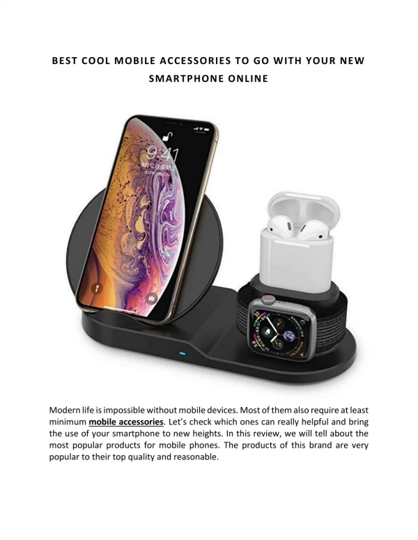 best cool mobile accessories to go with your new