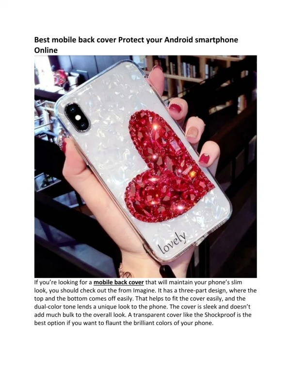 best mobile back cover protect your android