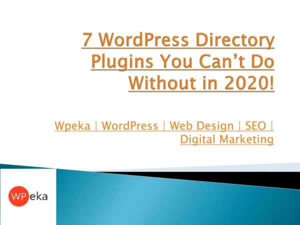 7 WordPress Directory Plugins You Can’t Do Without in 2020!