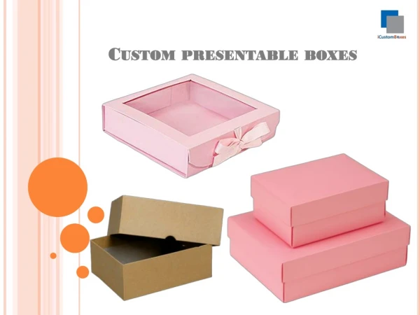 Custom presentable boxes