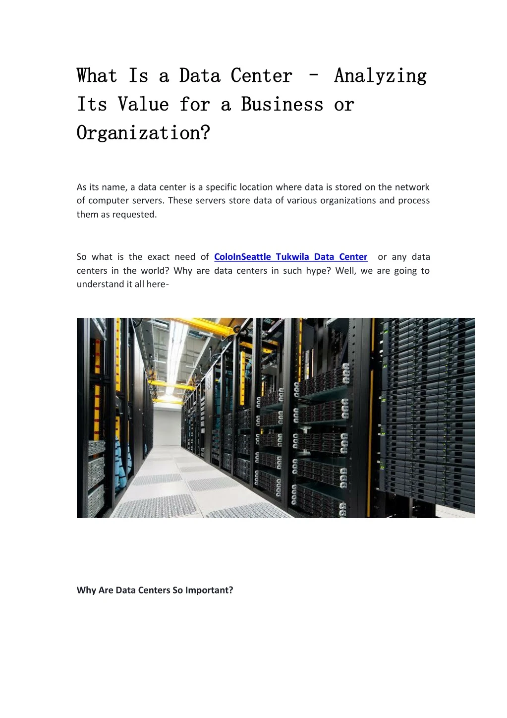 what is a data center what is a data center