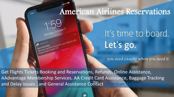 Get Flight Booking & Deals with American Airlines Reservations