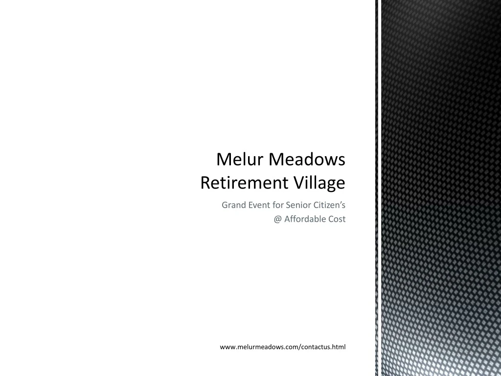 melur meadows retirement village