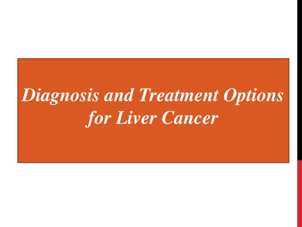 diagnosis and treatment options for liver cancer