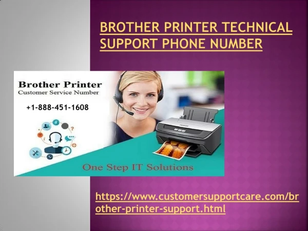 Brother Printer Technical Support Number 1-888-451-1608