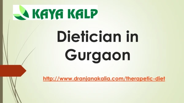 Dietician in Gurgaon-Dr Anjana Kalia