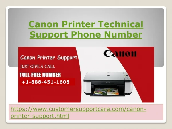 Canon Printer Support Phone Number 1-888-451-1608