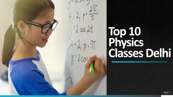 Top 10 Physics Coaching Classes Delhi