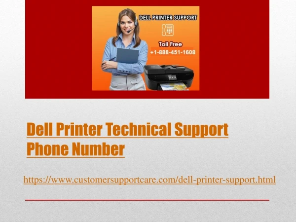 Dell Printer Technical Support Number 1-888-451-1608