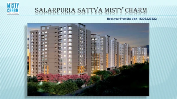 Salarpuria Sattva Misty charm Brochure - 1 / 2 / 3 Bhk Residential Apartments